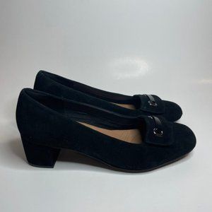 Clarks Suede Leather Heels 8.5